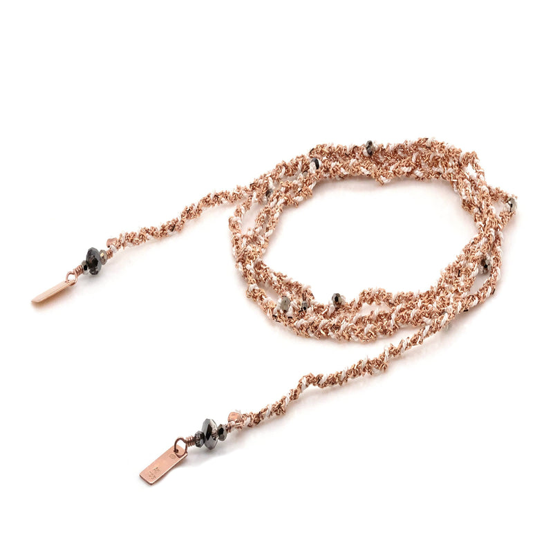 N° 182 NECKLACE | PINK GOLD WHITE
