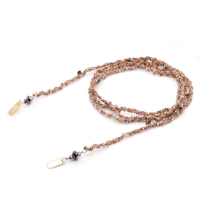 N° 182 NECKLACE | SILVER CARAMEL
