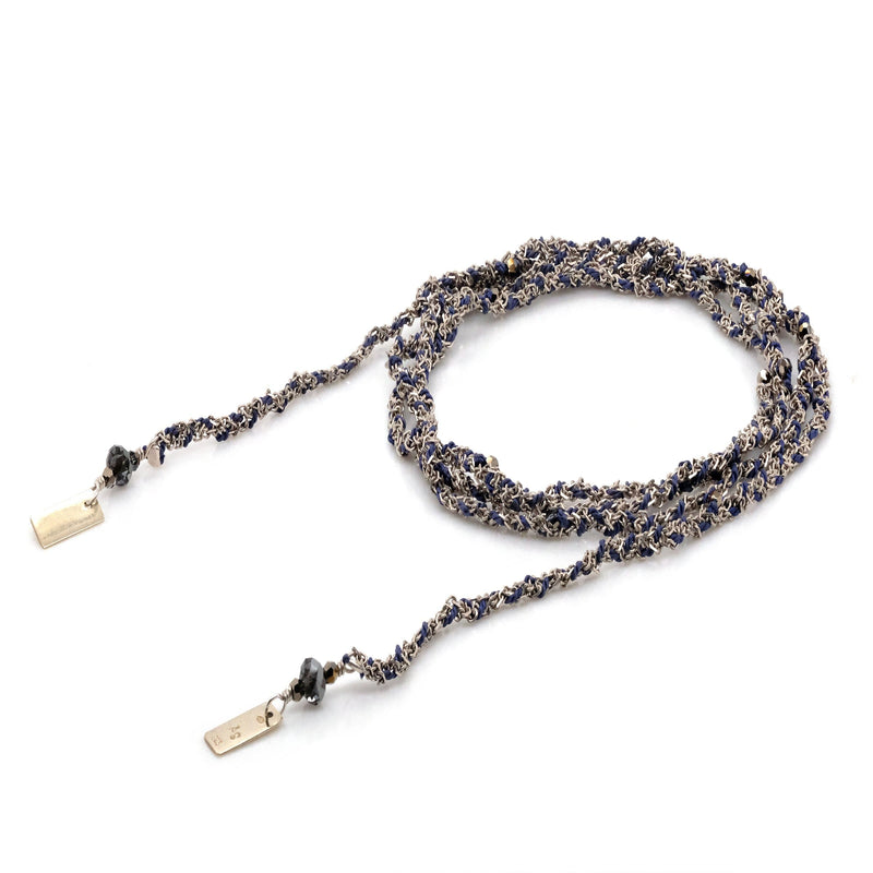 N° 182 NECKLACE | SILVER NAVY