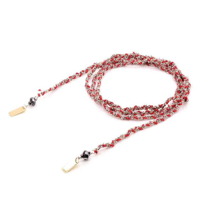 N° 182 NECKLACE | SILVER RED