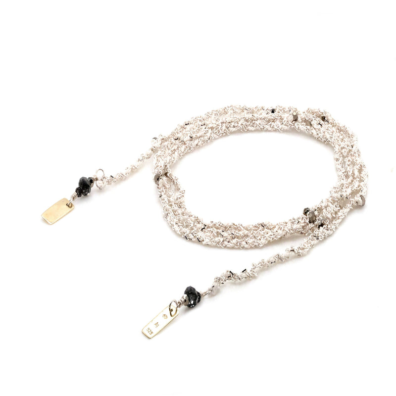 N° 182 NECKLACE | WHITE SILVER WHITE