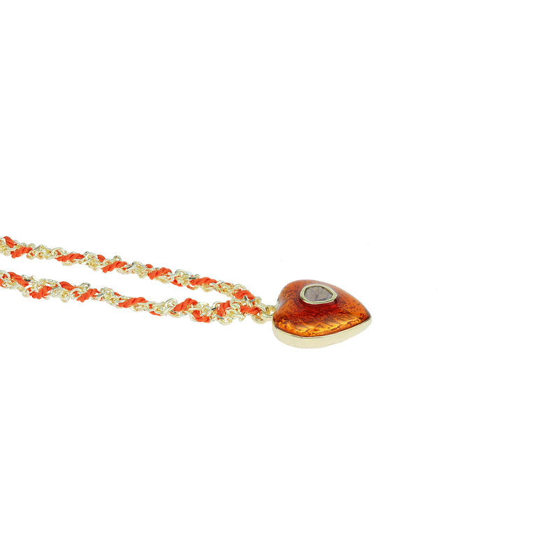 N° 781 NECKLACE | GOLD CORAIL HEART