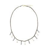 N° 607 NECKLACE | RUTHENIUM LUREX GOLD - Marie Laure Chamorel
