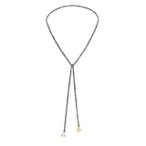 N° 826 LARIAT NECKLACE | RUTHENIUM - Marie Laure Chamorel