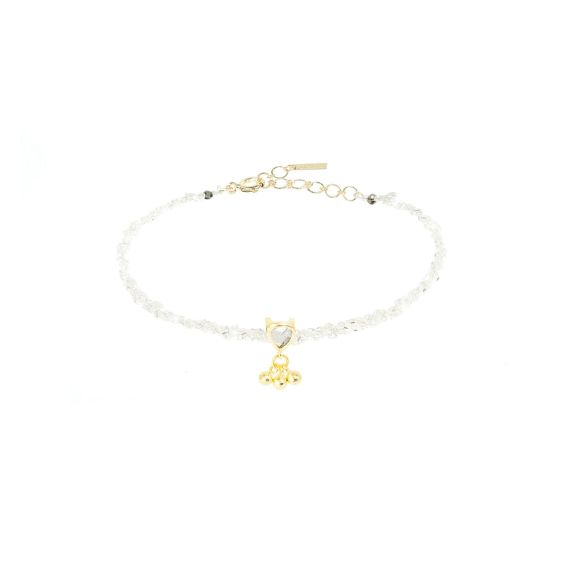 N° 827 BRACELET | WHITE SILVER WHITE - Marie Laure Chamorel